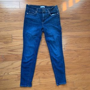 Ann Taylor Loft  Modern Skinny crop Blue J…
